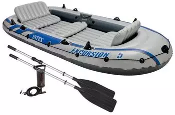 Intex Schlauchboot Excursion 5 Set, 4-tlg. grau