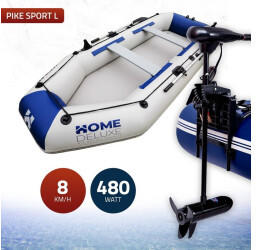 Home Deluxe Inflatable Boat Pike L with Outboard Motor