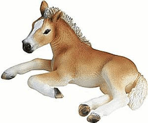 Schleich Haflinger Fohlen, liegend (13292)