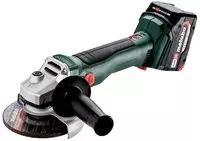 Metabo - Akku-winkelschleifer W 18 L Bl 9-125 X 165 L, 18v 2x4ah Li-power + Asc 55
