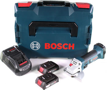 Bosch GWS 18-125 V-LI Professional (2x 2,0 Ah + Ladegerät + L-Boxx)