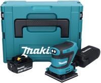 Makita Dbo 480 M1j Akku Schwingschleifer 18 V 112 X 102 Mm + 1x Akku 4,0 Ah + Makpac