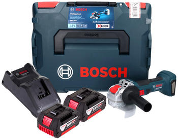Bosch GWX 18V-7 (2x 5,0 Ah + Ladegerät + L-Boxx)