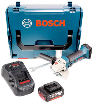 Bosch GWS 18-125 V-LI Professional (1 x 4,0 Ah + Ladegerät + L-Boxx)