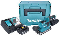 Makita DBO 382 RM1J Akku Schwingschleifer 18 V 93 x 185 mm Brushless + 1x Akku...