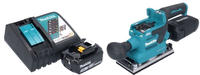 Makita DBO 382 RF1 Akku Schwingschleifer 18 V 93 x 185 mm Brushless + 1x Akku...