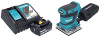 Makita Dbo 484 Rg1 Akku Schwingschleifer 18 V 112 X 102 Mm + 1x Akku 6,0 Ah +