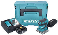 Makita Dbo 484 Rt1j Akku Schwingschleifer 18 V 112 X 102 Mm + 1x Akku 5,0 Ah +
