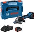 5 Ah, mit 2 Akkus: Bosch GWS 18V-8