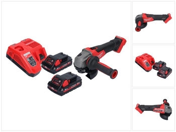 Milwaukee M18FSAG125X-302 (2 x 3,0 Ah + M12-18 FC)