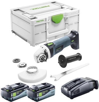 Festool AGC 18-125 Li EB-Basic (2x 8,0 Ah + Schnellladeger&auml;t + Systainer)