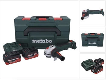 Metabo WPB 18 LT BL 11-125 Quick (2x 10,0 Ah + Ladeger&auml;t + metaBOX)