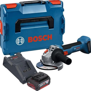 Bosch GWS 18V-8 (1x 4,0 Ah + Ladeger&auml;t + L-Boxx)