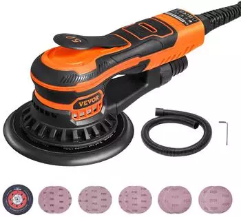 VEVOR Exzenterschleifer 152mm, 350W, bürstenlos, 6 Geschwindigkeitsstufen (ROS-152)