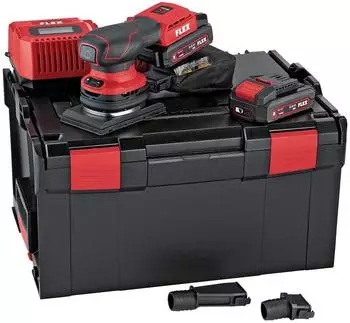 Flex-Tools OSE 2-80 18-EC Akku-Exzenterschleifer mit Drehzahlregelung 18V 2.5Ah Set (532086)
