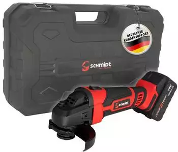 Schmidt Security Tools AG-115 Akku-Winkelschleifer 18V 4.0Ah im Koffer (AG-115K)