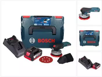 Bosch GEX 18V-75 (1x 5,0 Ah + Ladeger&auml;t + L-Boxx)