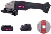 Gomag Akku Winkelschleifer Go-ws125 20v &Oslash;125mm Starterkit Trennscheiben Set