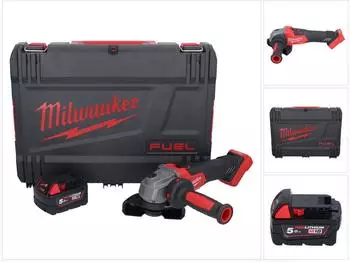 Milwaukee M18 FSAG115X-501X Akku-Winkelschleifer 18V 115mm Brushless + 1x Akku 5,0Ah (M18 FSAG115X-501X)