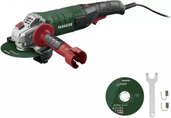 Parkside PWS 125 I9 Winkelschleifer mit 2 Ersatz-Kohlebürsten (PWS 125 I9)