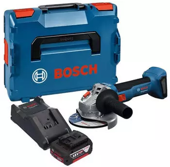 Bosch GWS 18V-8 (1x 5,0 Ah + Ladegerät + L-Boxx)