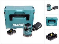 makita Akku-Exzenterschleifer DBO 180 Y1J 18 V 1,5 Ah 125 mm 7000