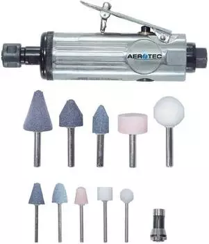 Aerotec Stabschleiferset (3+6 mm Spannzange, im Koffer)