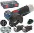 3 Ah, mit 2 Akkus: Bosch GWS 12V-76 Professional