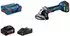 4 Ah, mit 2 Akkus: Bosch GWS 18 V-7