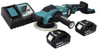 Makita DPO 600 RG Akku Exzenterpolierer 18 V 150 mm XPT Brushless + 2x Akku 6,0...