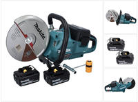 Makita Dce 090 G2x1 Akku Trennschleifer 36 V ( 2x 18 V ) 230 Mm Brushless + 2x Akku
