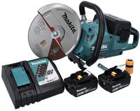 Makita DCE 090 RT2X1 Akku Trennschleifer 36 V ( 2x 18 V ) 230 mm Brushless + 2x Akku