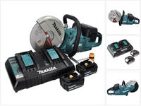 Makita DCE 090 PM2X1 Akku Trennschleifer 36 V ( 2x 18 V ) 230 mm Brushless + 2x Akku