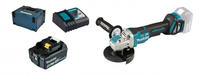 Makita DGA 519 RT1J Akku Winkelschleifer 18 V 125 mm Brushless X-Lock + 1x Akku...