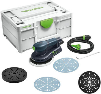 Festool ETS EC 150/5 EQ-Plus + 250x Schleifscheibe + 2x Protection Pad + Interface Pad + systainer