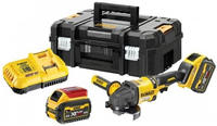 DeWALT - 54V Akku-Winkelschleifer 125 mm, 2x Akku 6,0 Ah FLEXVOLT, Ladeger&auml;t