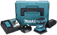 Makita DBO 480 RT1J Akku Schwingschleifer 18 V 112 x 102 mm + 1x Akku 5,0 Ah +