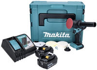 Makita DPV 300 RFJ Akku Schleifer Polierer 18 V 50 / 80 mm Brushless + 2x Akku...
