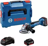 Bosch 0.601.9J4.101, Bosch GWS 18V-10 P PRO Akku-Winkelschleifer in L-Boxx mit 2 x