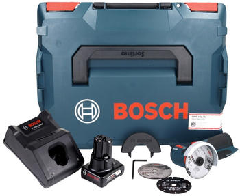 Bosch GWS 12V-76 Professional (1 x 6,0 Ah + Ladegerät +L-Boxx)