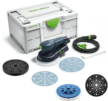 Festool ETS EC 150/3 EQ-Plus (250x Schleifscheiben + 2x Protection Pad + Interface Pad + Schleifteller + systainer