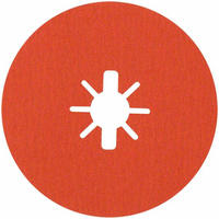 Bosch Accessories 2608621810 Fiberscheibe &Oslash; 125 mm K&ouml;rnung num 80 5 St.