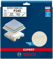 Accessories 2608901639 Schleifnetz F&uuml;r Trockenbauschleifer K&ouml;rnung (num) 240 (&oslash;)