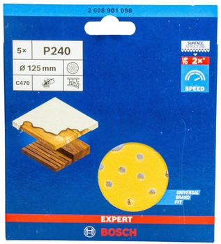 Bosch 5x Expert C470 125 mm G 240 (2608901098)