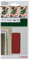 Bosch Schleifblatt-Set f&uuml;r Schwingschleifer K=60/120/180 93 x 185 mm 8 Loch 10-tlg.