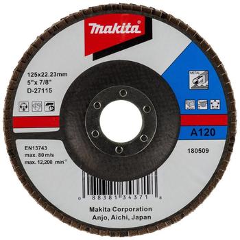 Makita Fächerschleifscheibe 125 x 22,23 mm A120 (D-27115)