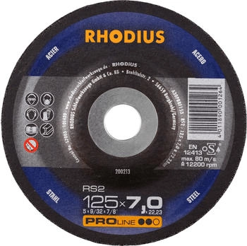 RHODIUS Schruppscheibe RS2 Ø 125 x 7.0 x 22.23 (R200213)