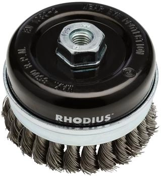 RHODIUS Topfbürste STBZ gezopft Ø 100 x 20 x M14 für Stahl (353012)