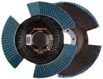 RHODIUS Fächerschleifscheibe VISION PRO PACK Ø 115 x 22,23 mm Körnung 80 5 Stück (211308)