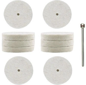 Proxxon Filzscheiben, 22 mm, 10 Stück + 1 Träger (28798)